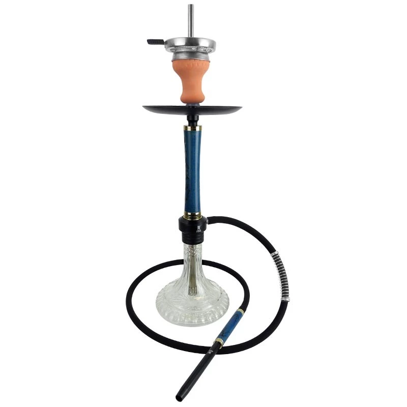 Vodná fajka Kaya Shisha - Elox Eco Woodseam Blue 66 cm