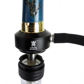 Vodná fajka Kaya Shisha - Elox Eco Woodseam Blue 66 cm