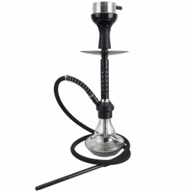 Vodná fajka Kaya Shisha - Eco Slice Small Black v kurfíku 52 cm