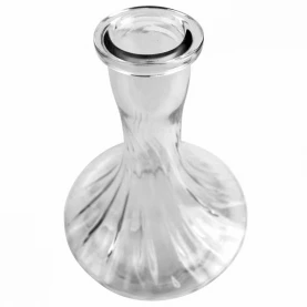 Váza na vodnú fajku Kaya Shisha - Clear Wavy 25,5 cm