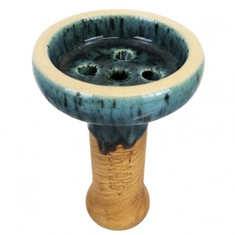 Korunka na vodnú fajku Oblako 5Hole Glazed Green Aqua