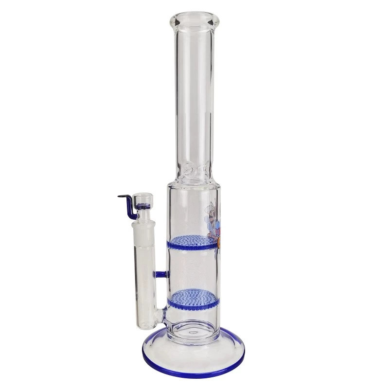Bong sklo Honeycomb double BIG 40 cm - pohľad spredu