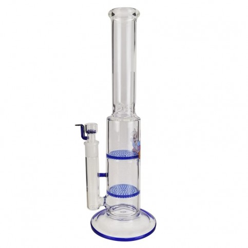 Bong sklo Honeycomb double BIG 40 cm - pohľad spredu
