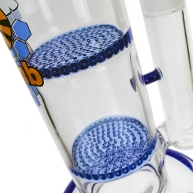 Bong sklo Honeycomb double BIG 40 cm - detail na honeycomb chladiče