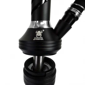 Vodná fajka Kaya Shisha - Eco Slice Small Black v kurfíku 52 cm