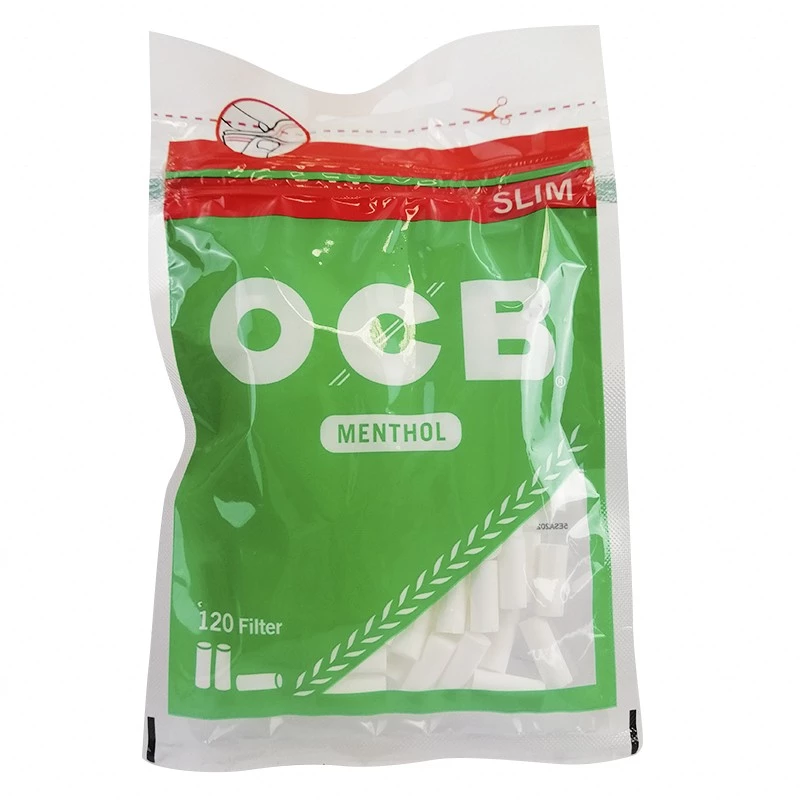 Cigaretové filtre OCB Slim Menthol 6mm - 120ks