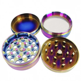 Grinder drvička THC molekula ICY chameleon kov - 5cm