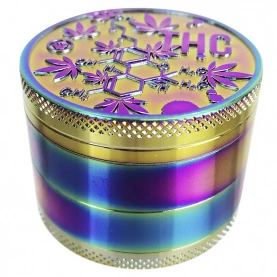 Grinder drvička THC molekula ICY chameleon kov - 5cm