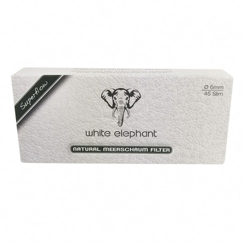 Fajkový filter Meerschaum Elephant 6 mm - 45 ks