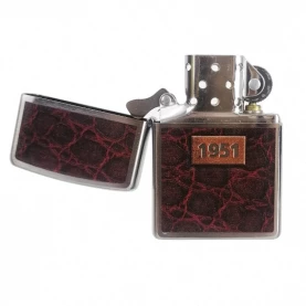 Zippo Set Leather Wrap