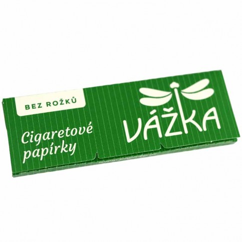 Cigaretové papieriky Vážka bez rožkov - zatvorený booklet