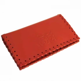 Tabatierka / puzdro na tabak Vážka koža - pohľad zo strany