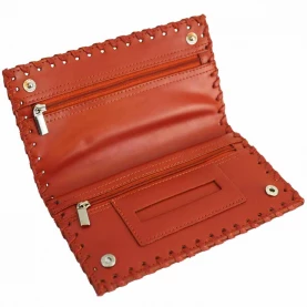 Tabatierka / puzdro na tabak Vážka koža -  otvorená