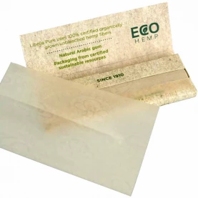 Cigaretové papieriky Libella Pure 1/4 - otvorený booklet s detailom papieriku