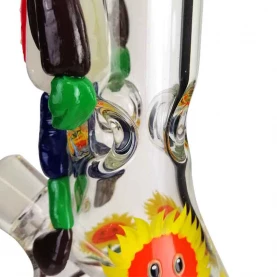 Sklenené bongo "Zombie and plants" svietiace Grace Glass glow 32cm - detail ľadovača