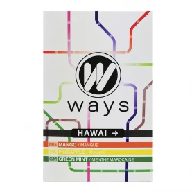 WAYS 50g tabamel - Beznikotínová náhrada (Celulóza bez nikotínu do vodnej fajky) - Hawaii (ananás, mango, marocká mäta)