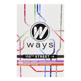 WAYS 50g tabamel - Beznikotínová náhrada (Celulóza bez nikotínu do vodnej fajky) - 110th Street (bonbóny Violettes, hnedý cukor)