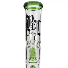 Bong sklo Black Leaf Double Ufocooler green 47cm - detail na ľadovač, klobúčik a logo Black Leaf