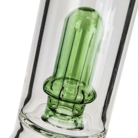 Bong sklo Black Leaf Double Ufocooler green 47cm - detail na Ufo cooler