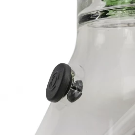 Bong sklo Black Leaf Double Ufocooler green 47cm - detail na turbo so silikónovou zátkou