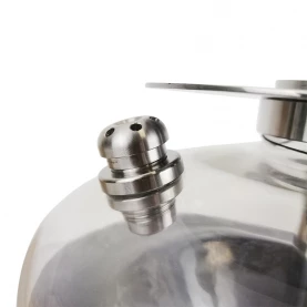 Vodná fajka MS Scandi V2 - tmavohnedé drevo - spätný ventil