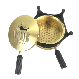 HMS na korunku vodnej fajky - Kaloud MOB Gold / zlatý / čierny - otvorený
