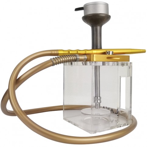 Vodná fajka Lava Cube Gold 38 cm