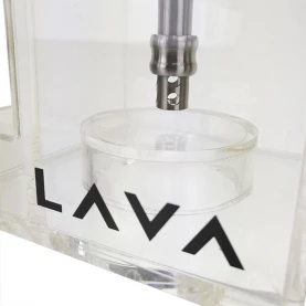 LED podsvietenie vodnej fajky Lava Cube Silver 38 cm