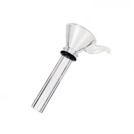 šluk s rúčkou pre Sklenené bongo Red hand made 16,5cm