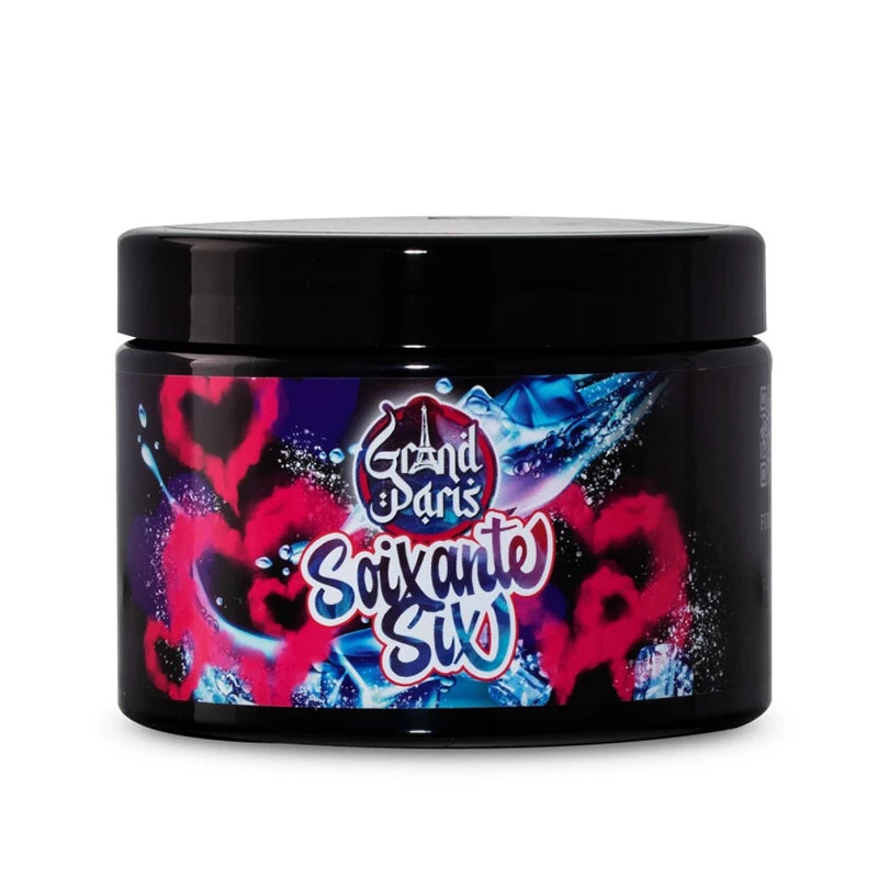 Príchuť do vodnej fajky bez nikotínu - Grand Paris - Soixante Six (mäta, žltý a červený melón, marakuja) 200g Príchuť do vodnej fajky bez nikotínu - Grand Paris - Soixante Six (mäta, žltý a červený melón, marakuja) 200g