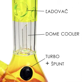 Sklenený bong Amsterdam 30cm beaker 6690