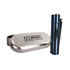 Zapalovač Clipper Metal Deep Blue