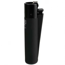 Zapaľovač Clipper Soft Touch Classic Black - pohľad zboku