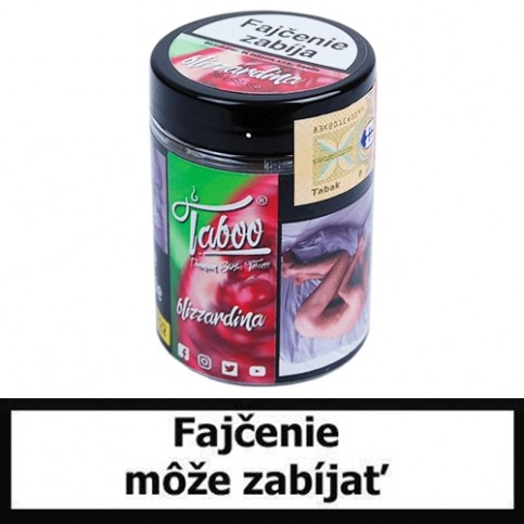 Taboo tabak do vodnej fajky - Blizardina (mäta + granátové jablko)