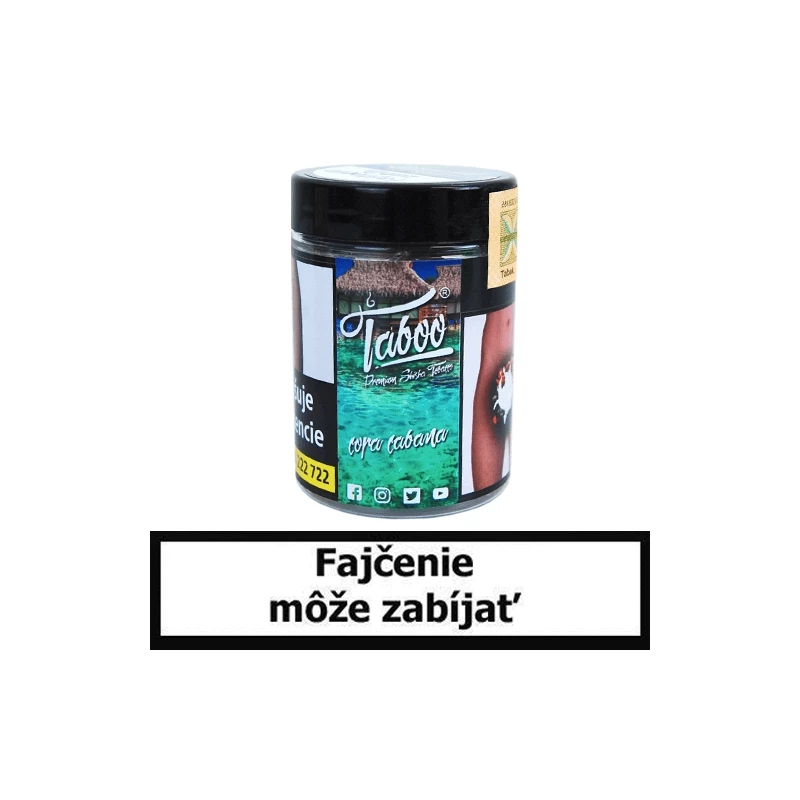 TABOO Tabak do vodnej fajky - Copa Cabana (Pina Colada)