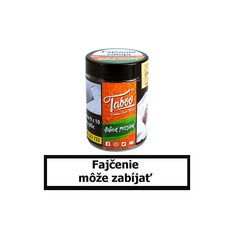 TABOO Tabak do vodnej fajky - Italian Passion (Pomaranč)