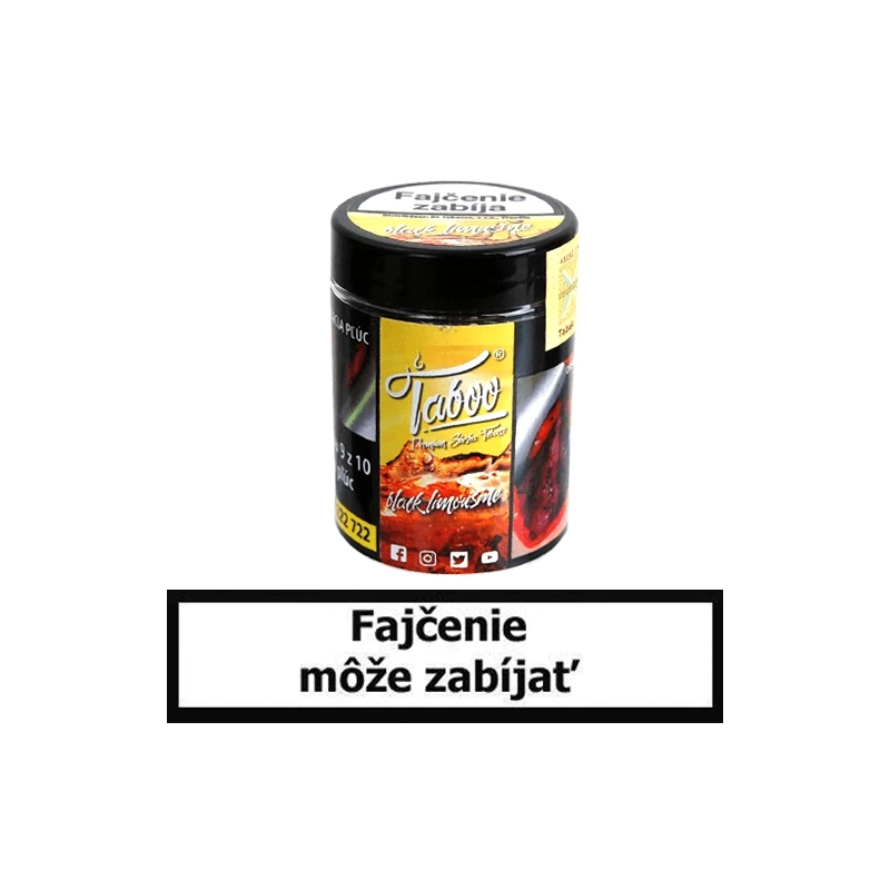 TABOO Tabak do vodnej fajky - Black Limusine (Cola a Limetka)