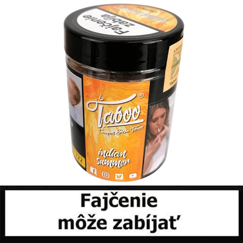 TABOO Tabak do vodnej fajky Indian Summer - Osviežujúce mango