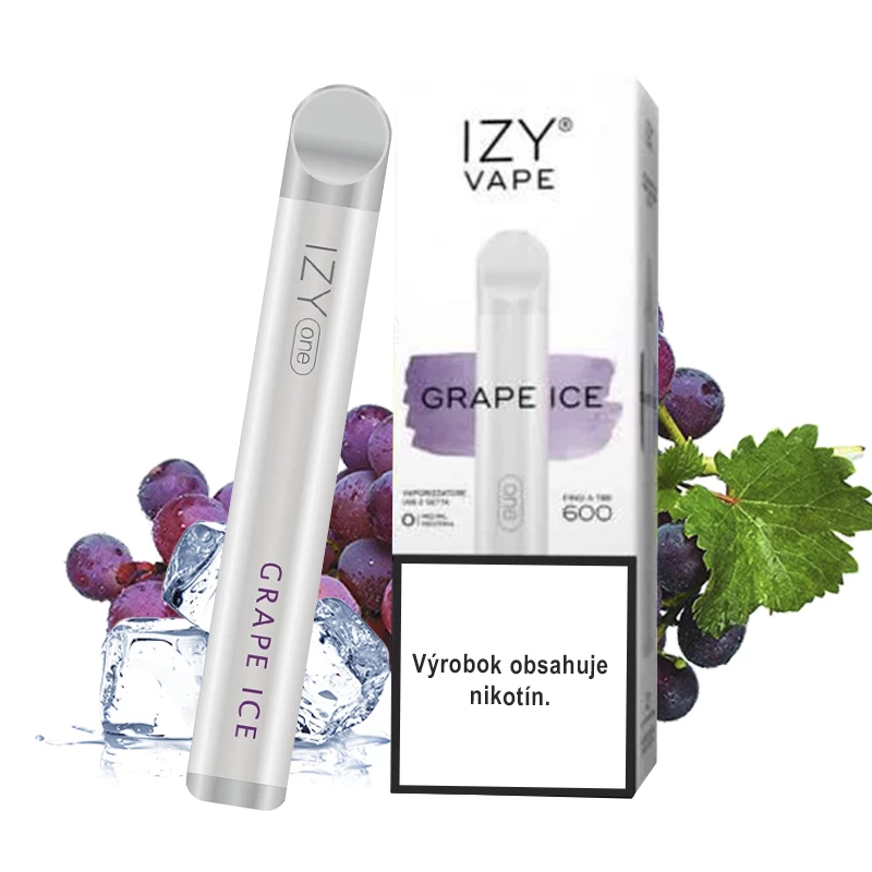 E-cigareta IZY Vape 600/2mg jednorazová - Grape Ice