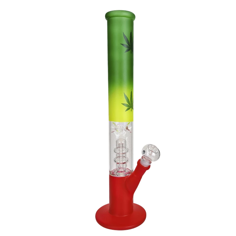 Sklenené bongo rasta frost percolator