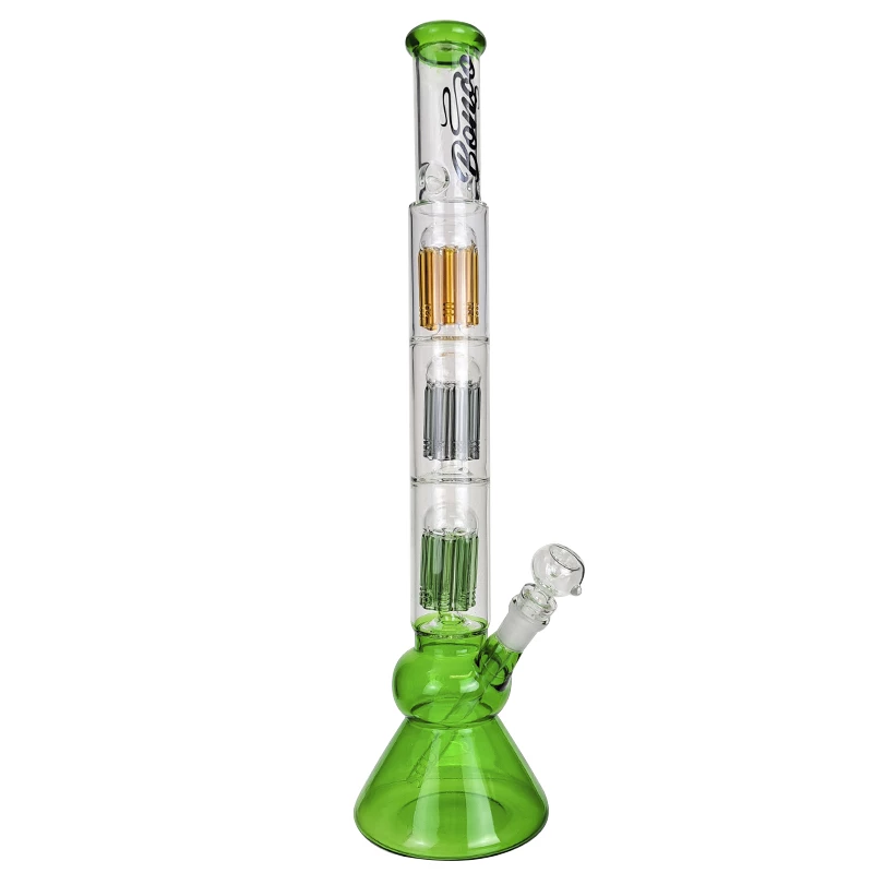 Sklenené bongo Triple tree perc beaker "Bongo