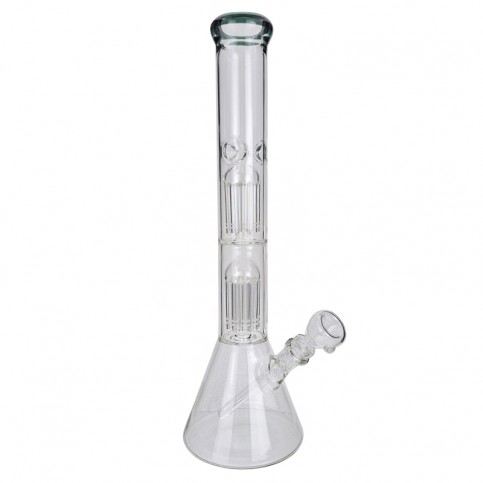 Sklenené bongo Beaker double medusa