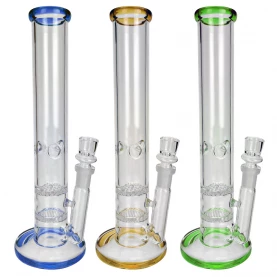 Sklenené bongo Dual Honeycomb mixed