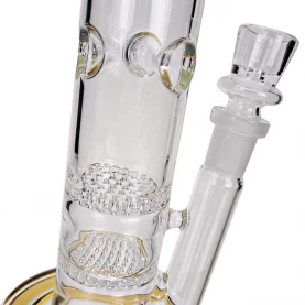 Sklenené bongo Dual Honeycomb mixed