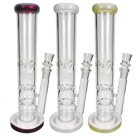 Sklenené bongo Double Turbine ICE