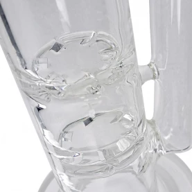 Sklenené bongo Double Turbine ICE