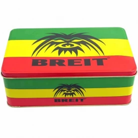 Bong set Breit 2 - sklenené bongo, šlukovka, drvička, sitká a fajkové čističe