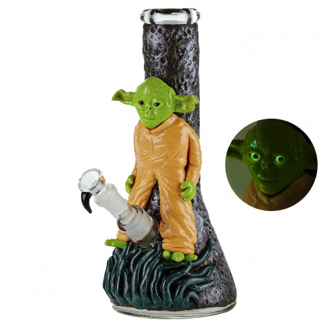 Sklenené bongo Halloween YODA 31cm