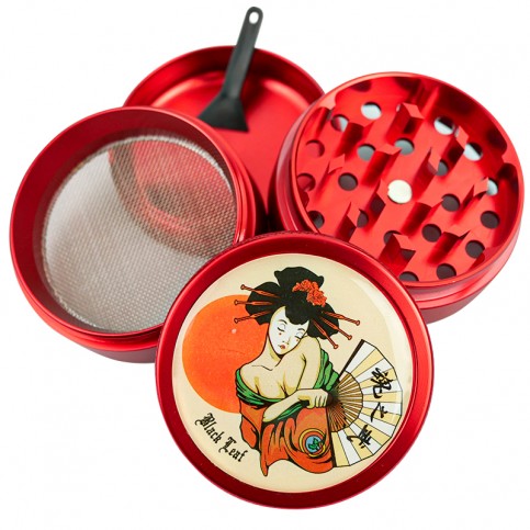 Grinder drvička Geisha Black Leaf 4 dielna Red