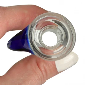 Precooler (Predchladič) na bongo sklenený Blue Grace Glass NS19mm - kotlík - detail zvrchu